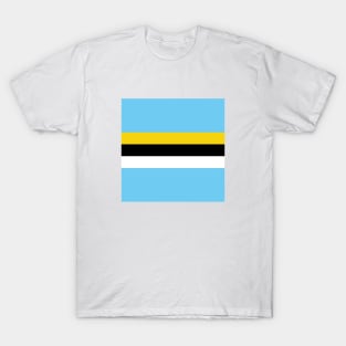 St Lucia Color Block - Blue Yellow Black White T-Shirt